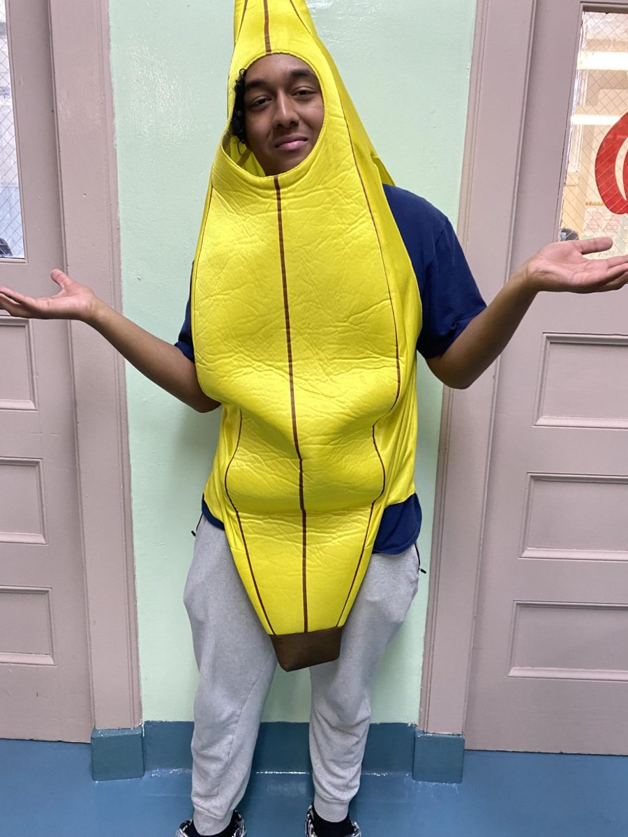 Senior Christopher Martinez came dressed as a banana