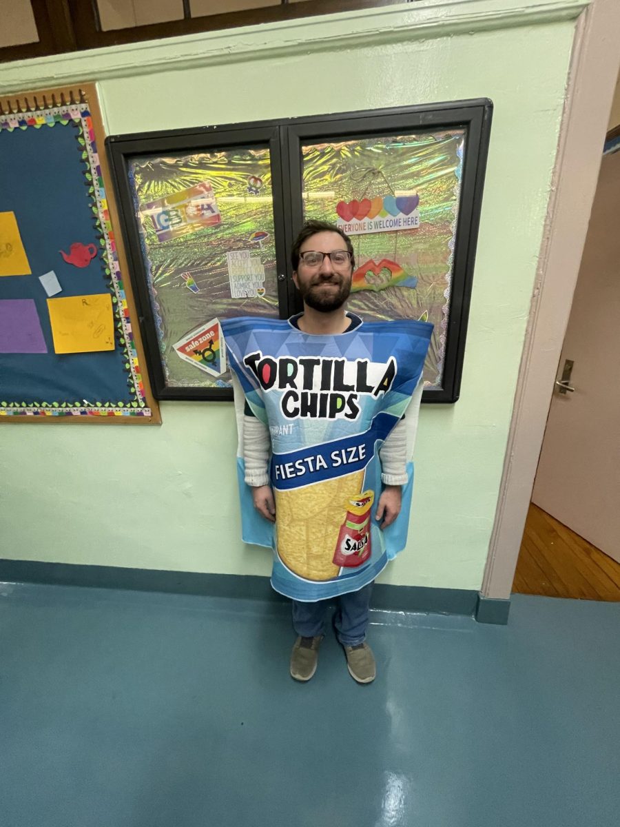 Prof LaGreca came as tortilla chips