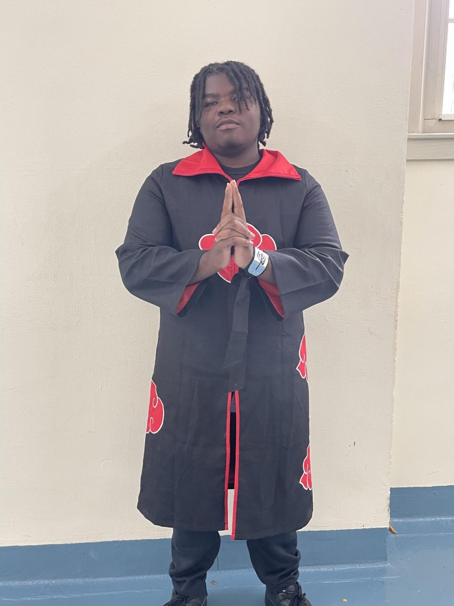 Justin Aduasere, 11th grade, as an Akatsuki member
